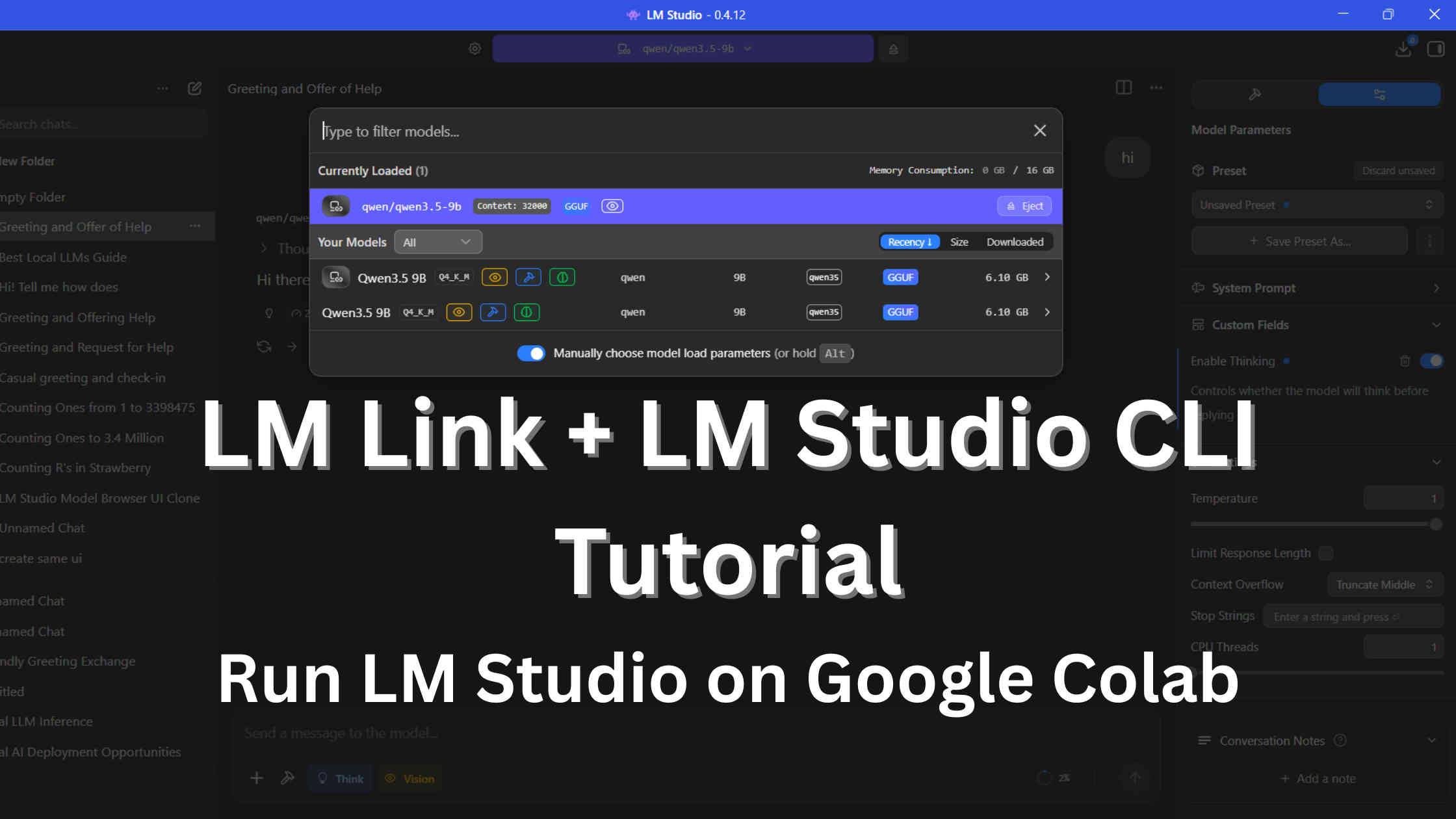 Feature image for LM Link Guide: Connect LM Studio Desktop to Google Colab's CLI