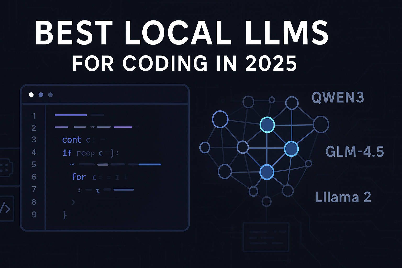 Feature image for Best Local LLM for Coding in 2025