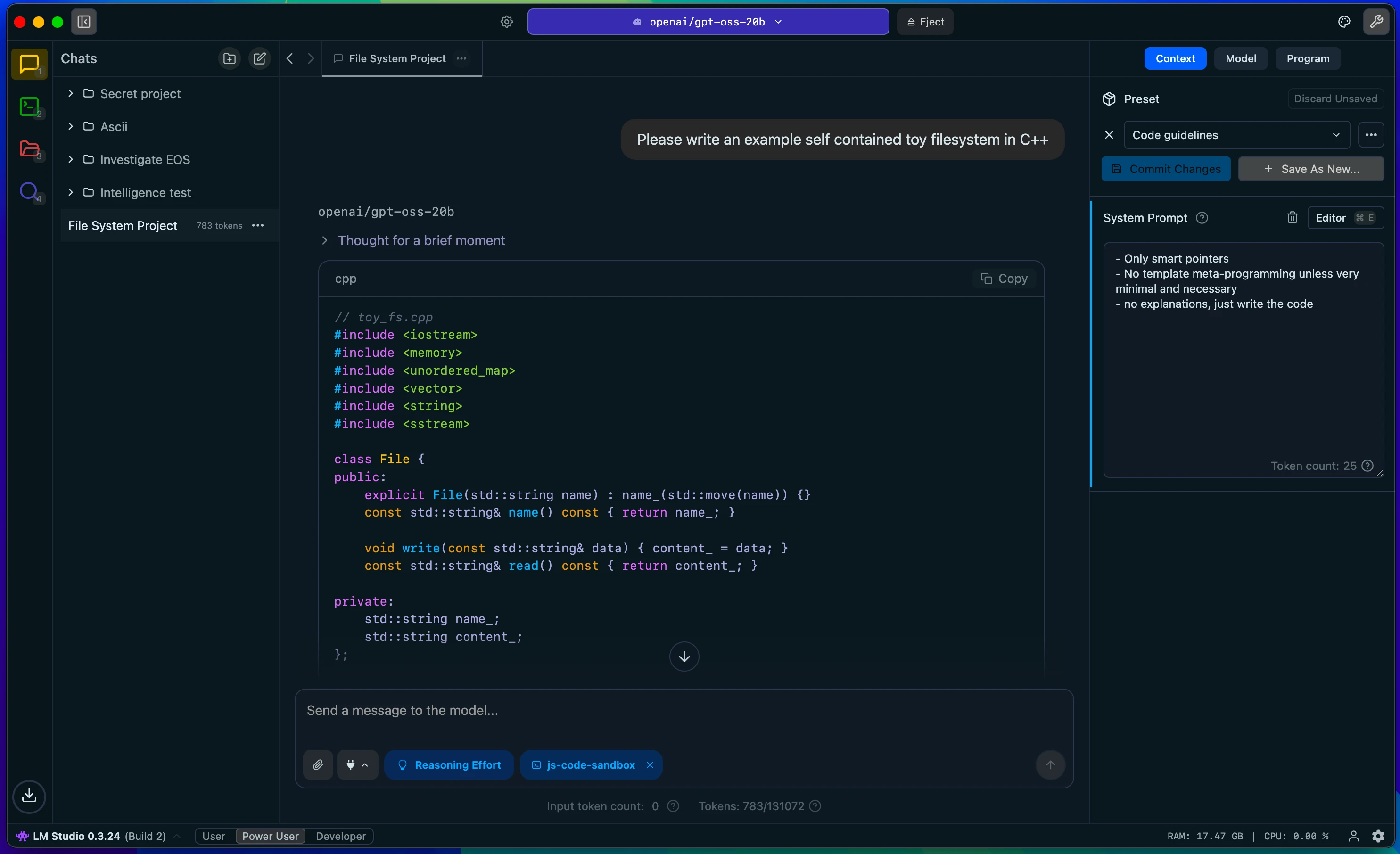 LM Studio Interface